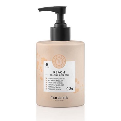 Maria Nila Jemná vyživující maska bez permanentních barevných pigmentů 9.34 Peach (Colour Refresh Mask) 100 ml