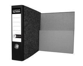 Pořadač archivní s kapsou A4 8cm Executive černý s otvorem pro prst