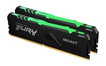 Kingston 16GB 3200MHz DDR4 CL16 DIMM (Kit of 2) FURY Beast RGB