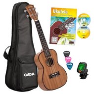 Cascha HH 2036 DE Premium Mahogany Concert Ukulele Bundle