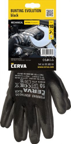BUNTING EVO BLACK rukavice blistr - 10 | 0108004599100BN