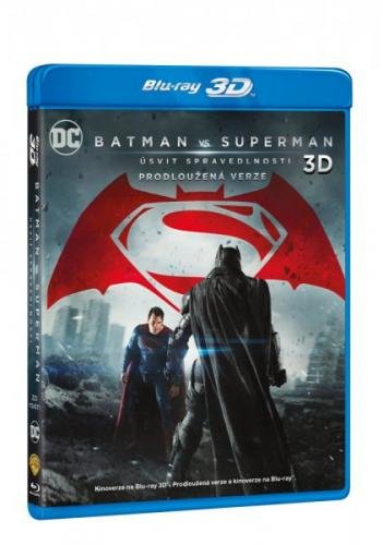 Batman vs. Superman: Úsvit spravedlnosti 3D+2D - prodloužená verze (3 disky)   - Blu-ray