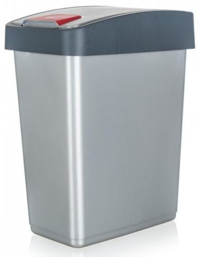 keeeper Koš odpadkový 25 l, 47,5 x 39,5 x 24 cm šedá
