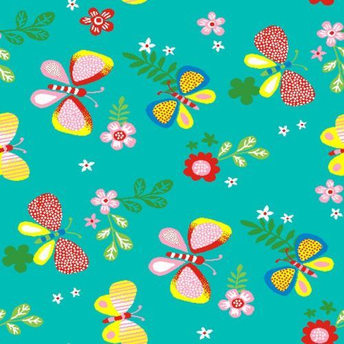 Mujkoberec.cz Dětský metrážový koberec Motýlek 5271 - Rozměr na míru bez obšití cm Zelená