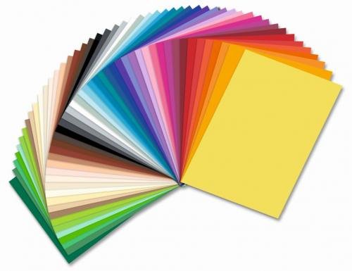 Folia - Max Bringmann Barevné papíry - 130 g/m2, 50 listů, 50 barev, 25 x 35 cm