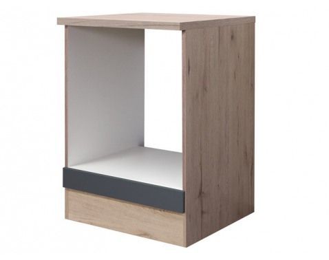 Kuchyňská skříňka pro vestavnou troubu Tiago, dub san remo/šedá, 60 cm