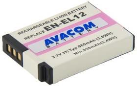 Náhradní baterie AVACOM Nikon EN-EL12 Li-Ion 3.7V 980mAh 3.6Wh