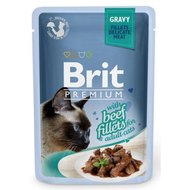 Brit Premium Cat Fillets in Gravy With Beef 85g