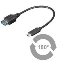 PREMIUMCORD Adaptér USB 3.1 konektor C/male - USB 3.0 A/female, OTG, 0,2m