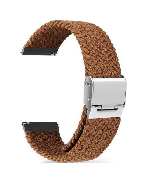 Pletený řemínek TopQ Braid pro Apple Watch 3-4-5-6-SE 42-44mm hnědý 60386