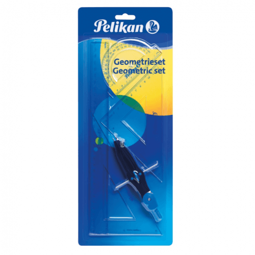 Sada kružítka a pravítek (5ks/bli)