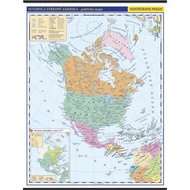 Severní a střední Amerika - školní nástěnná politická mapa 1:10 mil./96x126,5 cm - neuveden