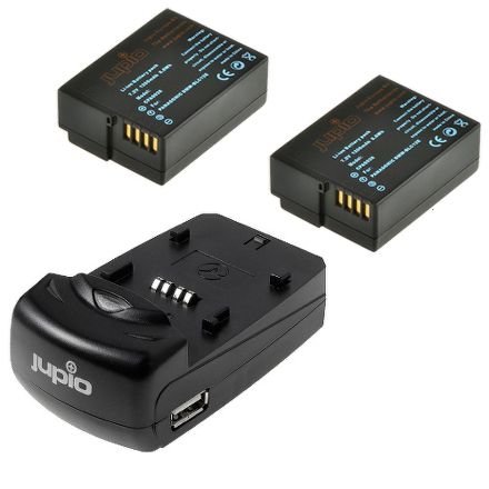 Jupio Kit 2x DMW-BLC12E + USB Dual Charger pro Panasonic