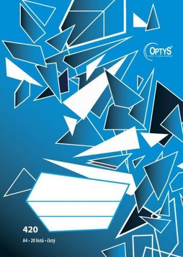 Sešit 420 A4 čistý 20 listů bezdřevý OPTYS 1745