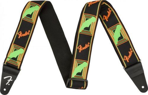 Fender Neon Monogram Strap Green/Orange