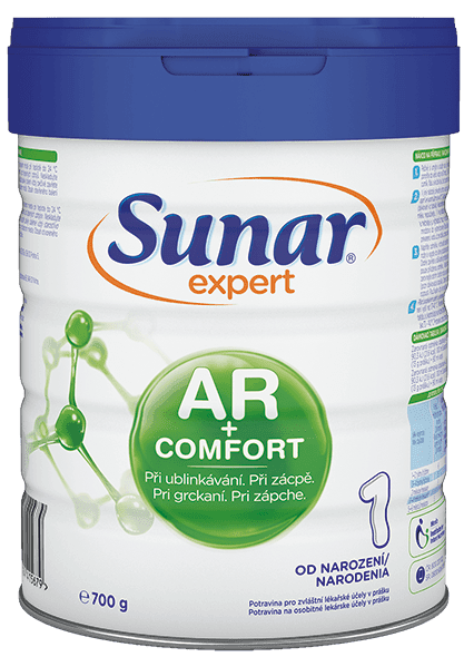 SUNAR Mléko pokračovací kojenecké při ublinkávání, zácpě a kolikách Expert AR+Comfort 2 700g