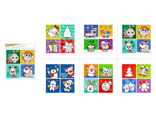 MFP 8886074 Fólie vánoční do koupelny 20x20cm mix motivů