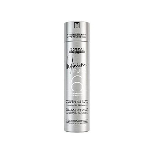 Loreal Professionnel Hypoalergenní lak na vlasy bez parfemace pro silnou fixaci účesu Infinium Pure (Strong Hairspray) 500 ml