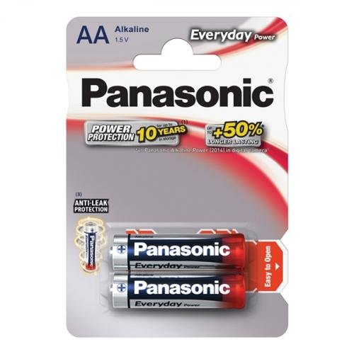 Baterie AA (R6) alkalická PANASONIC Everyday Power LR6 2BP