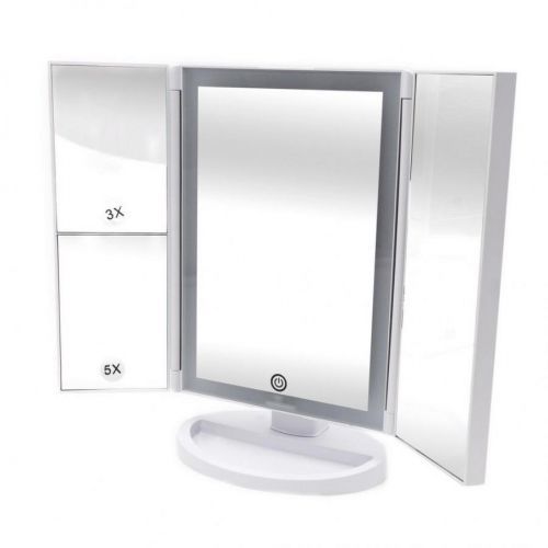 Sadena KOSMETICKÉ ZRCÁTKO, 17,8/27,3/12 cm - bílá