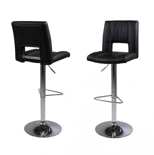 ACTONA Sada 2 ks − Barová židle Sylvia − černá