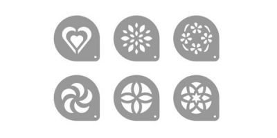 Šablony na cappuccino myDRINK, 6 ks