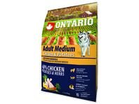 ONTARIO Dog Adult Medium Chicken & Potatoes & Herbs 2,25kg