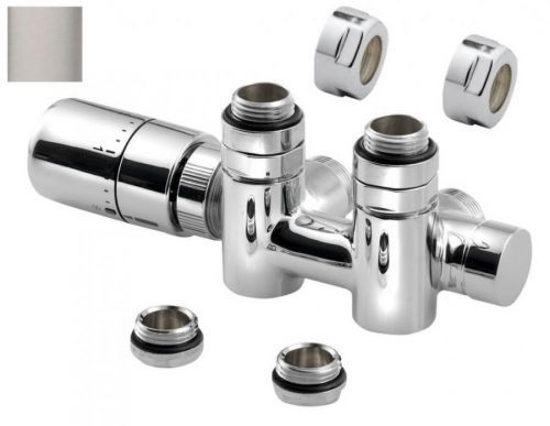 SAPHO TWIN COMBI připojovací sada ventillů termostatická pro střed.připojení levý, brouš.ner CP5512S