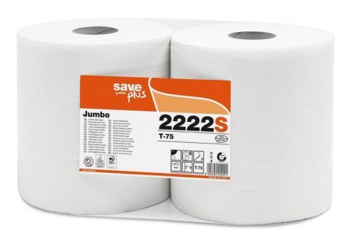 Toaletní papír Jumbo 265mm 2vrs. bílý 6ks Celtex S-Plus /prodej celé balení 6 rolí   (2222S)