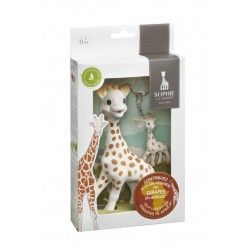 Vulli Sada hračka žirafa Sophie s přívěškem na klíče ZACHRAŇME ŽIRAFY Ml