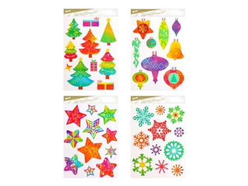 MFP 8886077 Okenní fólie vánoce glitr VA024 20x30cm