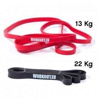 Workout Výhodný set odporových gum 22 + 13 kg wor7