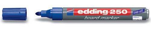 Popisovač Edding 250 na bílé tabule modrý kulatý hrot 1,5-3mm