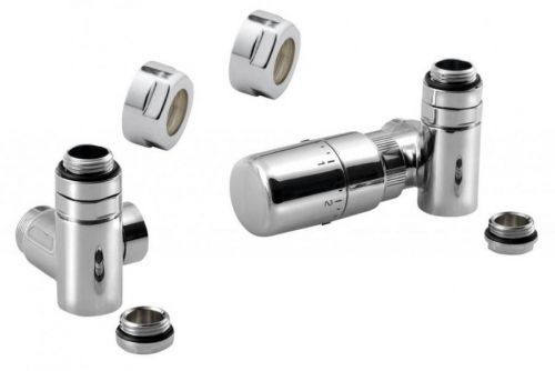 SAPHO CORNER COMBI připojovací sada ventilů termostatická triaxiální, PRAVÉ provedení,Chrom CP3022S