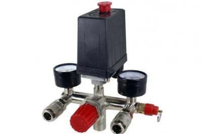 Tlakový spínač s regulátorem tlaku ke kompresoru 8bar / 230V