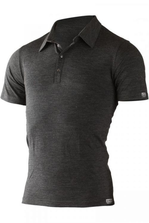 Lasting pánská merino polo košile ELIOT šedá Velikost: XXL