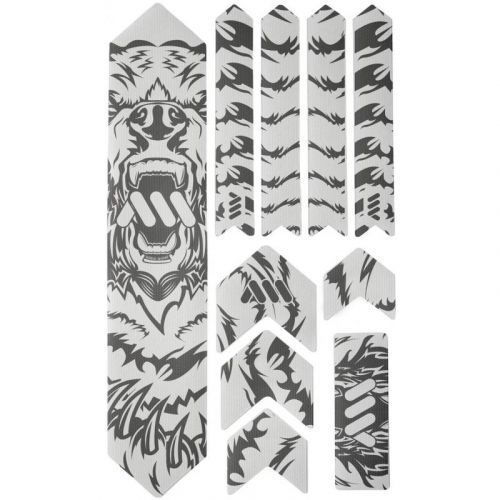 Nálepky AMS Honeycomb Frame Guard Extra - ochranné na světlý rám, medvěd šedá