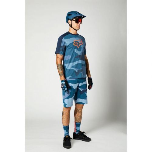 Kraťasy Fox Ranger Camo - pánské, modrá maskáč - velikost 2XL (40)