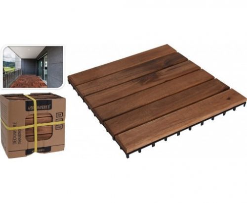 Dřevěné dlaždice terasové sada 9 ks akát