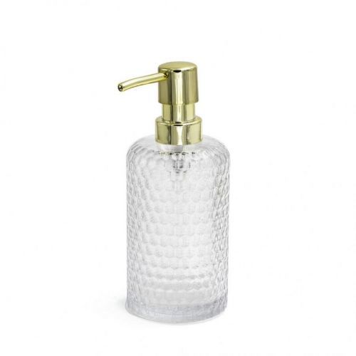 Sadena DÁVKOVAČ MÝDLA, 7,3/17,9/7,3 cm - barvy zlata, průhledné