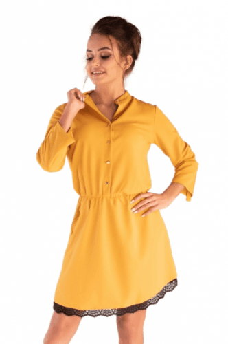 Merribel Jentyna Yellow Šaty XL yellow