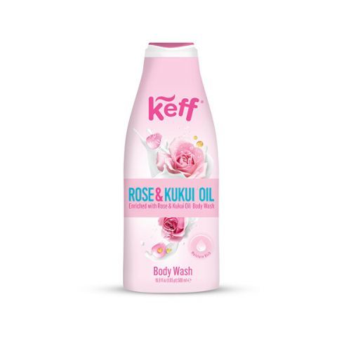 Keff Mycí krém Růže & Kukui olej (Body Wash) 500 ml