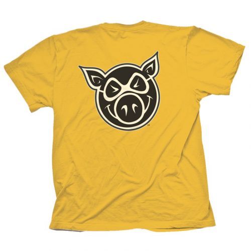 triko PIG WHEELS - Pg F & B Head Tee Gold (GOLD) velikost: M