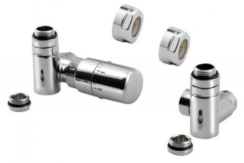 SAPHO CORNER COMBI připojovací sada ventilů termostatická triaxiální, LEVÉ provedení,Chrom CP3021S
