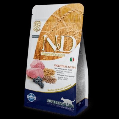 N&D Low Grain cat Adult Lamb & Blueberry 300 g