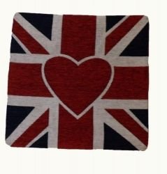 Povlak na polštář Union Jack, love 1