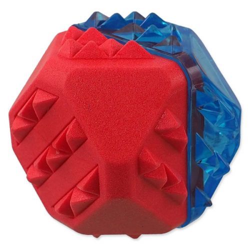 Chladící míček Dog Fantasy červeno-modrá 7,7cm