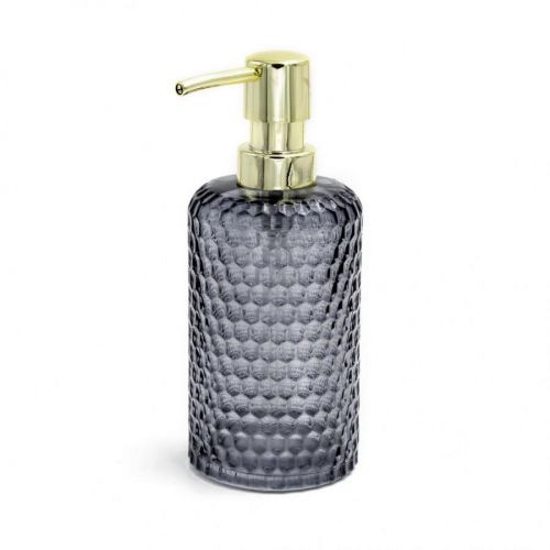 Sadena DÁVKOVAČ MÝDLA, 7,3/17,9/7,3 cm - šedá, barvy zlata, průhledné