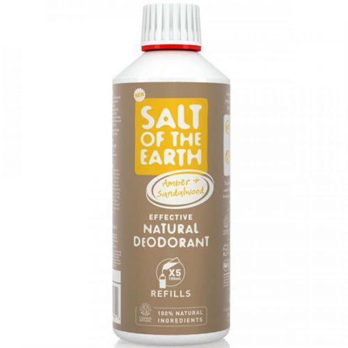 SALT OF THE EARTH Přírodní minerální deodorant Amber & Santalwood náhradní náplň 500 ml