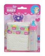 SIMBA Baby Born set lahvička plena dudlík na kartě pro panenku